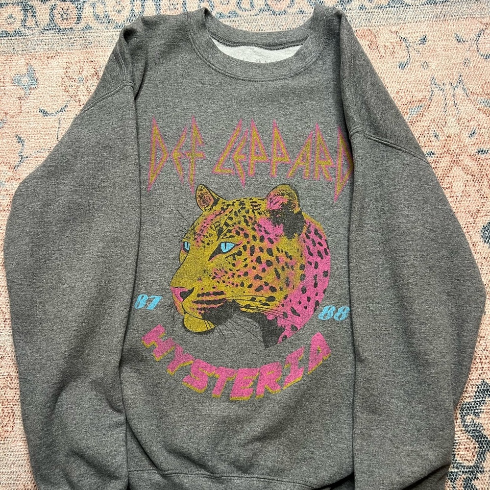 Urban Outfitters Def Leopard Sweatshirt